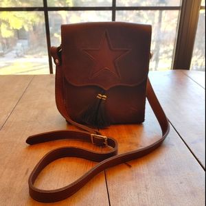 ***SOLD*** Two Bar West Leather Saddle Bag